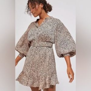 NEW Anthropologie Mare Mare Laurie Cheetah Mini Dress Size 2X
